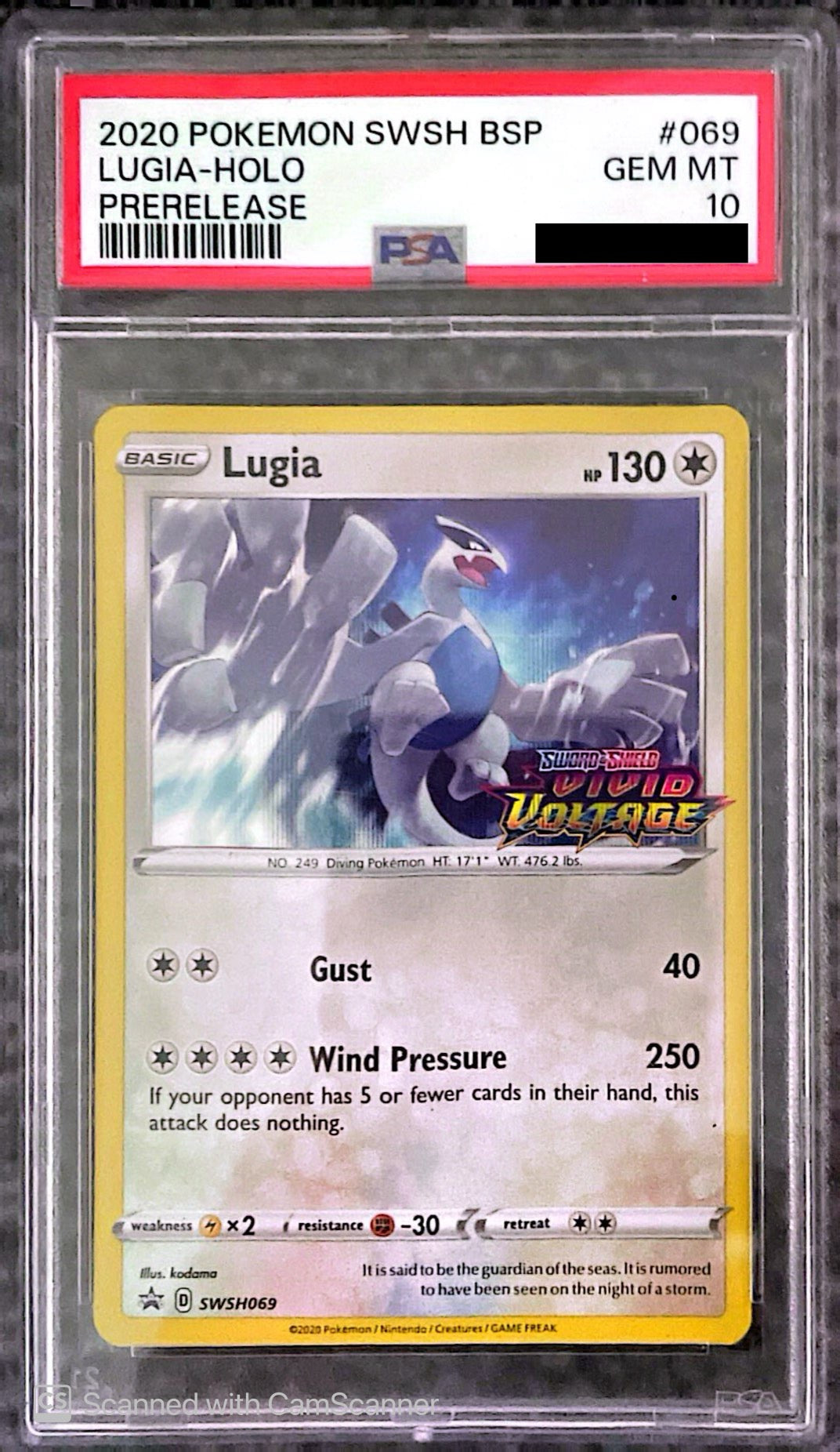 Lugia Vivid Voltage Promo PSA 10