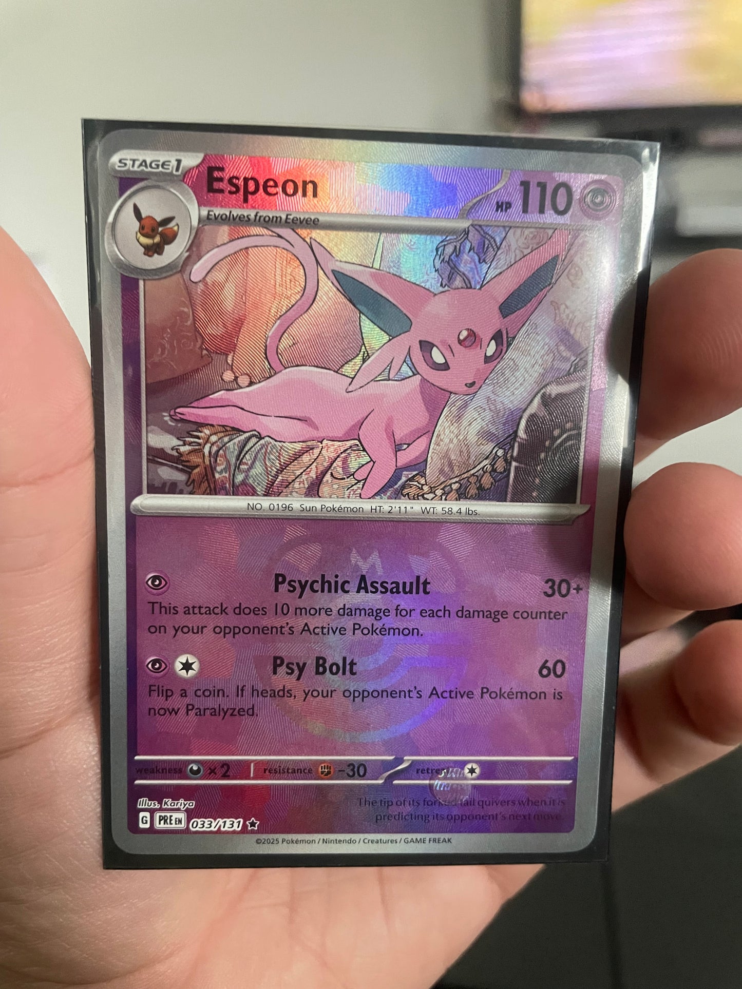 Espeon (Master Ball Pattern) - SV: Prismatic Evolutions (PRE)